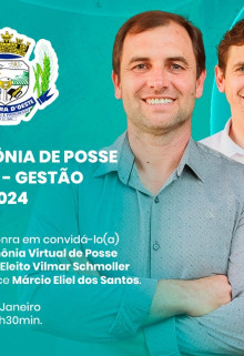 Prefeitura Municipal de Itapejara D’Oeste Convida para Cerimônia de Posse Online – Gestão 2021/2024.